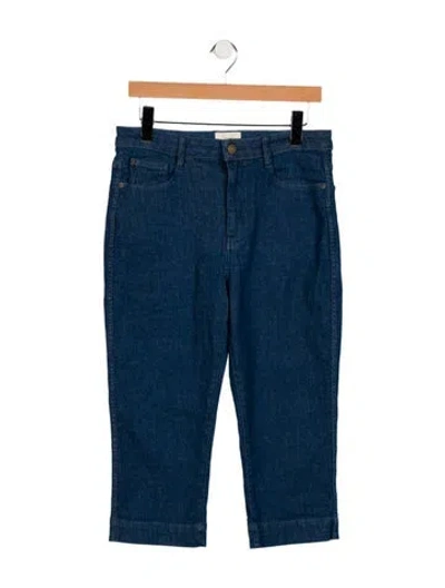 Pre-owned Sézane High-rise Straight Leg Jeans In Blue
