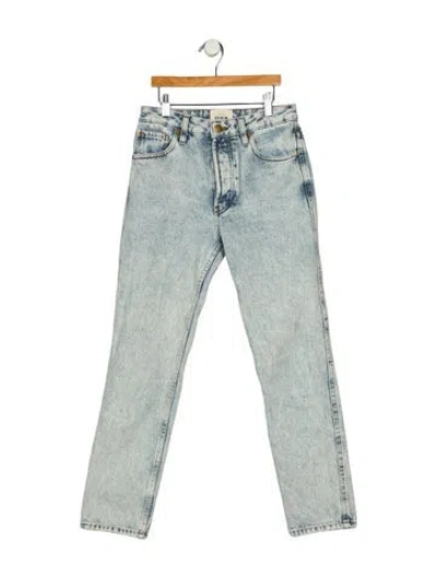 Pre-owned Sézane High-rise Straight Leg Jeans In Blue