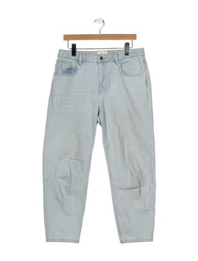 Pre-owned Sézane High-rise Straight Leg Jeans In Blue