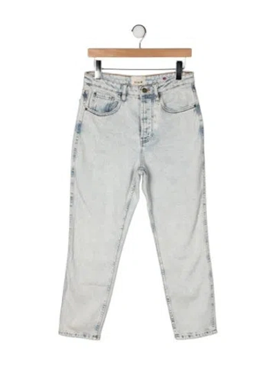 Pre-owned Sézane High-rise Straight Leg Jeans In Blue