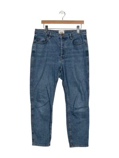 Pre-owned Sézane High-rise Straight Leg Jeans In Blue