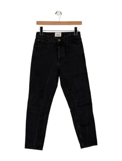 Pre-owned Sézane High-rise Straight Leg Jeans In Blue