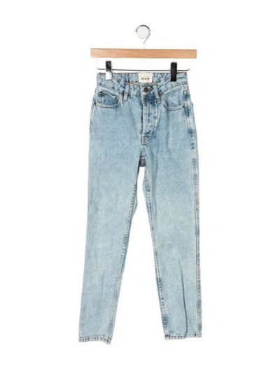 Pre-owned Sézane High-rise Straight Leg Jeans In Blue