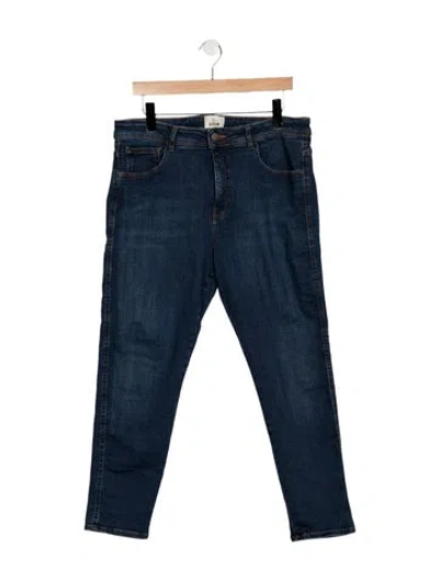 Pre-owned Sézane High-rise Straight Leg Jeans In Blue