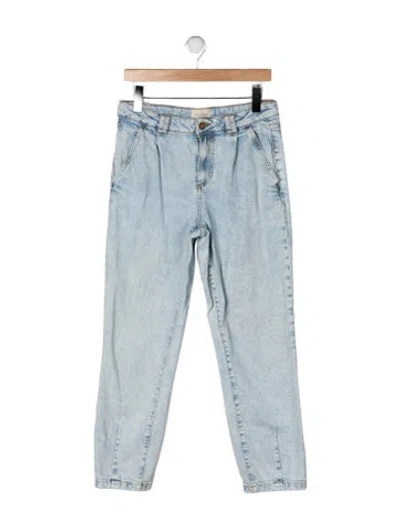Pre-owned Sézane High-rise Straight Leg Jeans In Blue