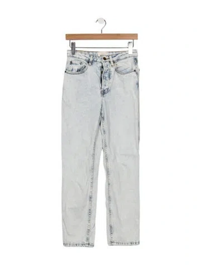 Pre-owned Sézane High-rise Straight Leg Jeans In Blue
