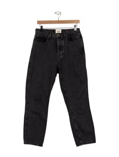 Pre-owned Sézane High-rise Straight Leg Jeans In Blue