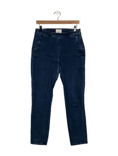 Pre-owned Sézane High-rise Straight Leg Jeans In Blue
