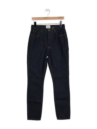 Pre-owned Sézane High-rise Straight Leg Jeans In Blue