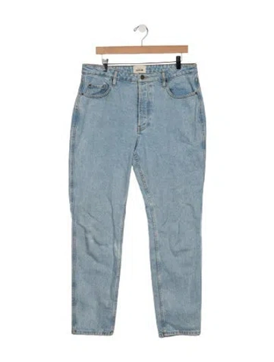 Pre-owned Sézane High-rise Straight Leg Jeans In Blue