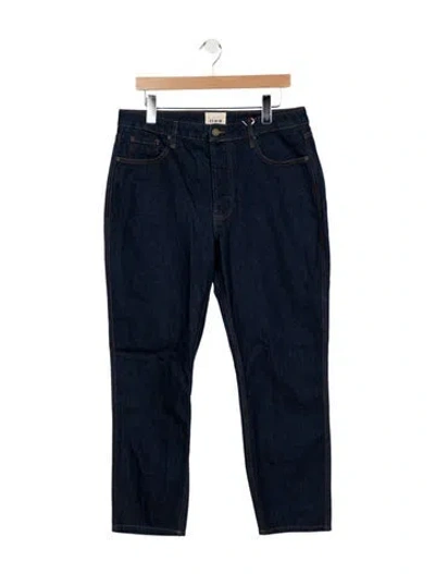 Pre-owned Sézane High-rise Straight Leg Jeans In Blue