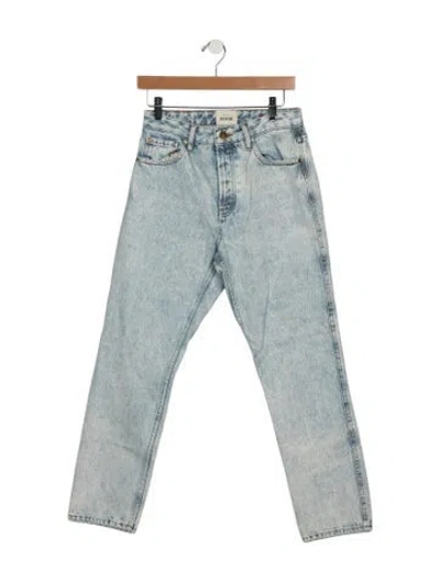 Pre-owned Sézane High-rise Straight Leg Jeans In Blue