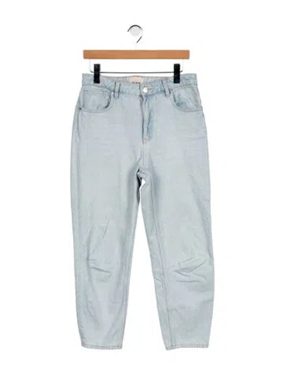 Pre-owned Sézane High-rise Straight Leg Jeans In Blue