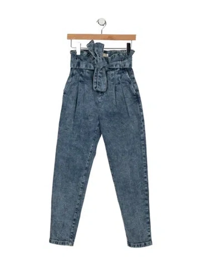 Pre-owned Sézane High-rise Straight Leg Jeans In Blue