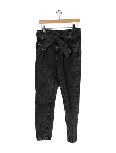 Pre-owned Sézane High-rise Straight Leg Jeans In Gray