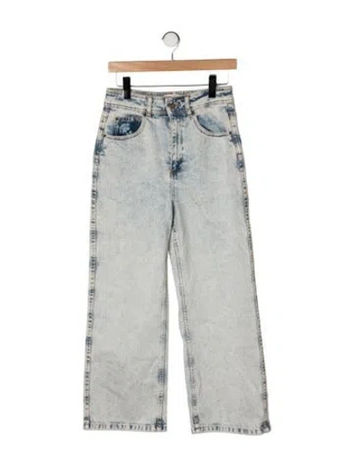 Pre-owned Sézane High-rise Straight Leg Jeans In Green