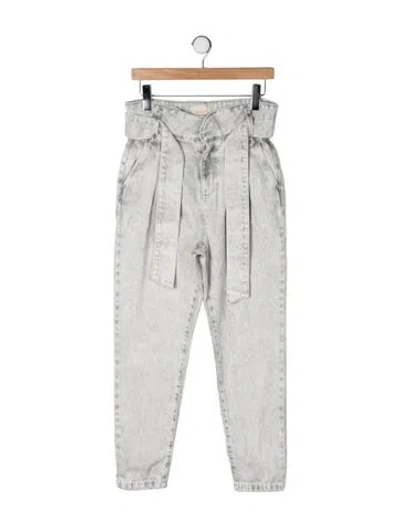 Pre-owned Sézane High-rise Straight Leg Jeans In Green