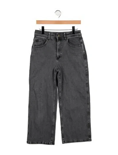 Pre-owned Sézane High-rise Straight Leg Jeans In Grey