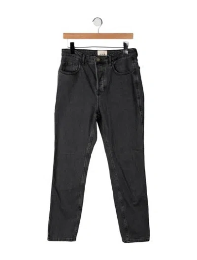 Pre-owned Sézane High-rise Straight Leg Jeans In Grey