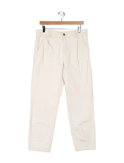 Pre-owned Sézane High-rise Straight Leg Jeans In Neutral