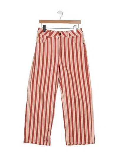 Pre-owned Sézane High-rise Straight Leg Jeans In Pink