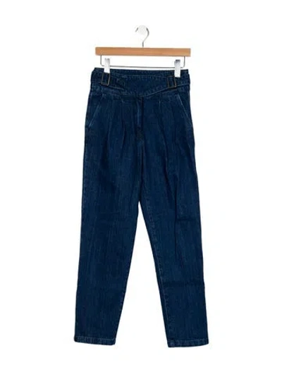 Pre-owned Sézane High-rise Straight Leg Jeans W/ Tags In Blue