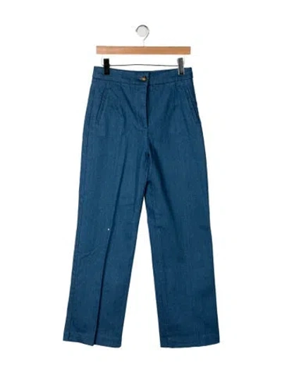 Pre-owned Sézane High-rise Straight Leg Jeans W/ Tags In Blue