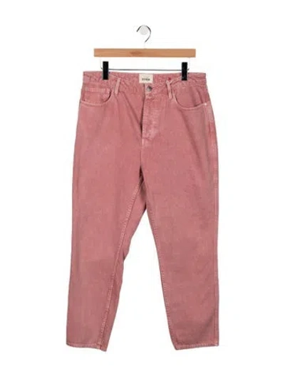 Pre-owned Sézane High-rise Straight Leg Jeans W/ Tags In Pink