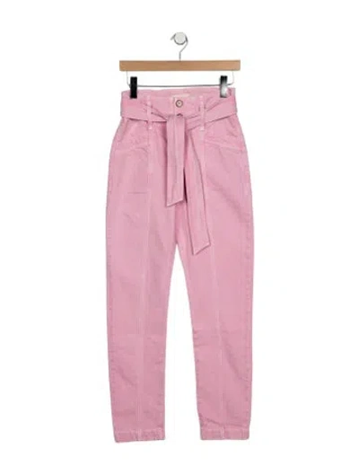 Pre-owned Sézane High-rise Straight Leg Jeans W/ Tags In Purple