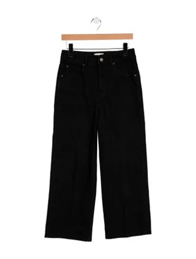 Pre-owned Sézane High-rise Wide Leg Jeans In Black