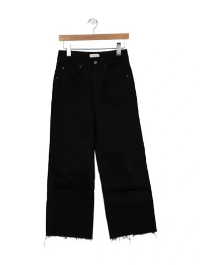Pre-owned Sézane High-rise Wide Leg Jeans In Black