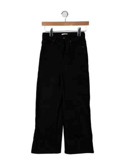 Pre-owned Sézane High-rise Wide Leg Jeans In Black