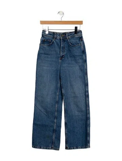 Pre-owned Sézane High-rise Wide Leg Jeans In Blue