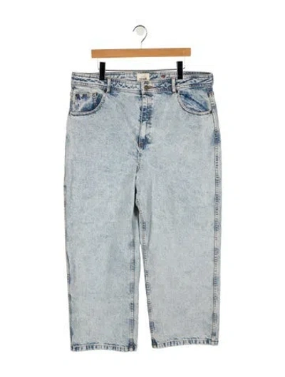 Pre-owned Sézane High-rise Wide Leg Jeans In Blue