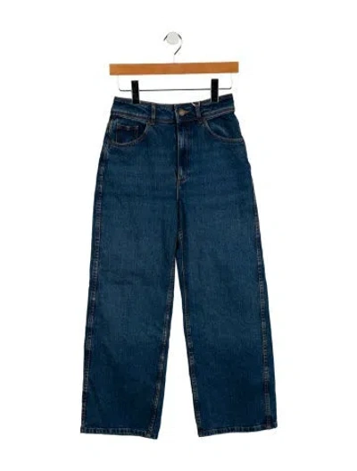 Pre-owned Sézane High-rise Wide Leg Jeans In Blue