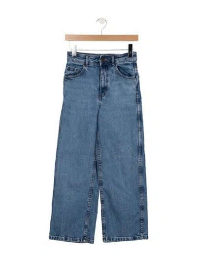 Pre-owned Sézane High-rise Wide Leg Jeans In Blue
