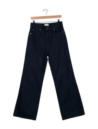 Pre-owned Sézane High-rise Wide Leg Jeans In Blue