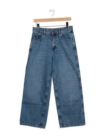 Pre-owned Sézane High-rise Wide Leg Jeans In Blue
