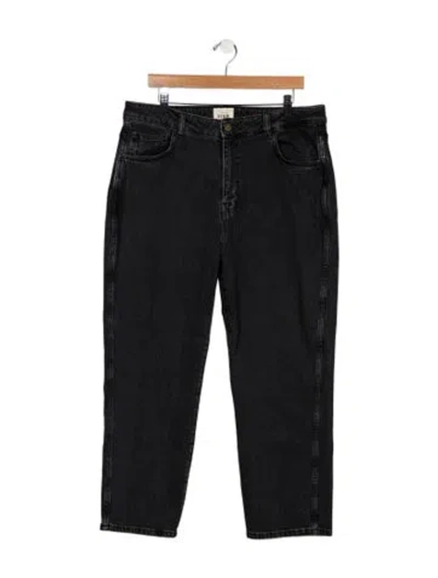 Pre-owned Sézane High-rise Wide Leg Jeans In Gray