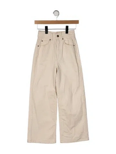 Pre-owned Sézane High-rise Wide Leg Jeans In Neutral