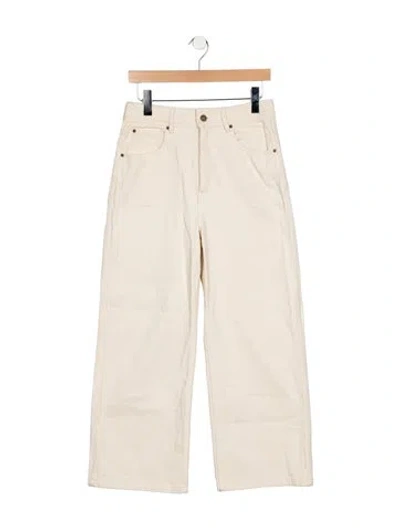 Pre-owned Sézane High-rise Wide Leg Jeans In Neutrals