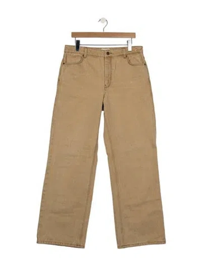 Pre-owned Sézane High-rise Wide Leg Jeans In Neutrals