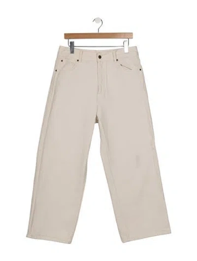 Pre-owned Sézane High-rise Wide Leg Jeans In Neutrals