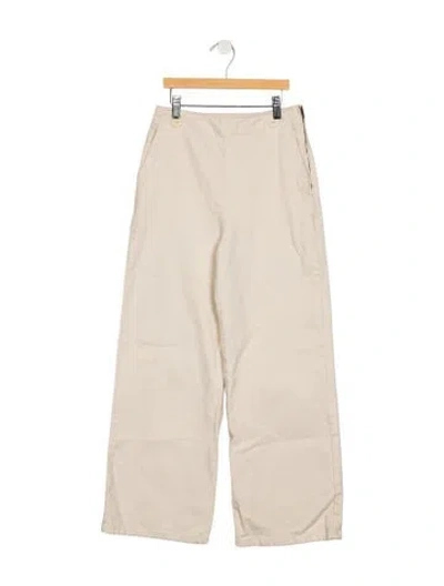 Pre-owned Sézane High-rise Wide Leg Jeans In Neutrals