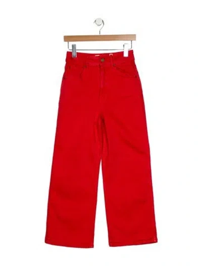 Pre-owned Sézane High-rise Wide Leg Jeans In Orange