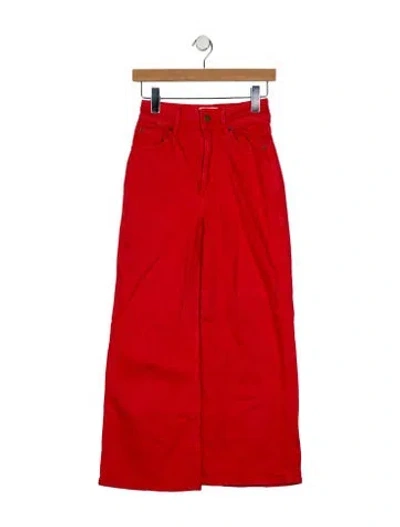 Pre-owned Sézane High-rise Wide Leg Jeans In Orange