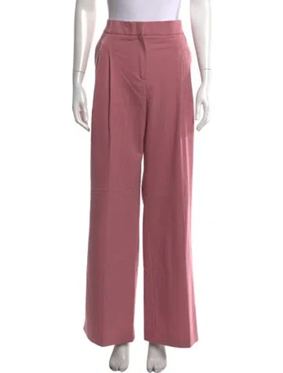 Pre-owned Sézane High-rise Wide Leg Jeans In Pink