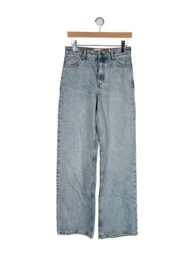 Pre-owned Sézane High-rise Wide Leg Jeans W/ Tags In Blue