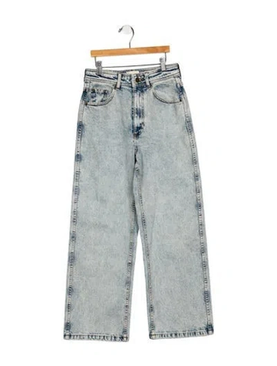 Pre-owned Sézane High-rise Wide Leg Jeans W/ Tags In Blue