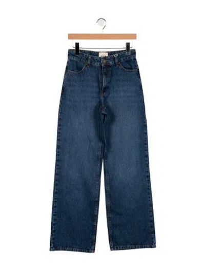 Pre-owned Sézane High-rise Wide Leg Jeans W/ Tags In Blue